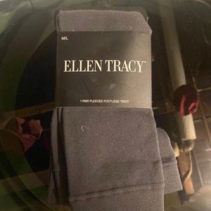 Ellen Tracy fleeced footless tight m/l